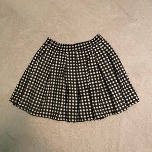 Black Gingham Tennis Skirt